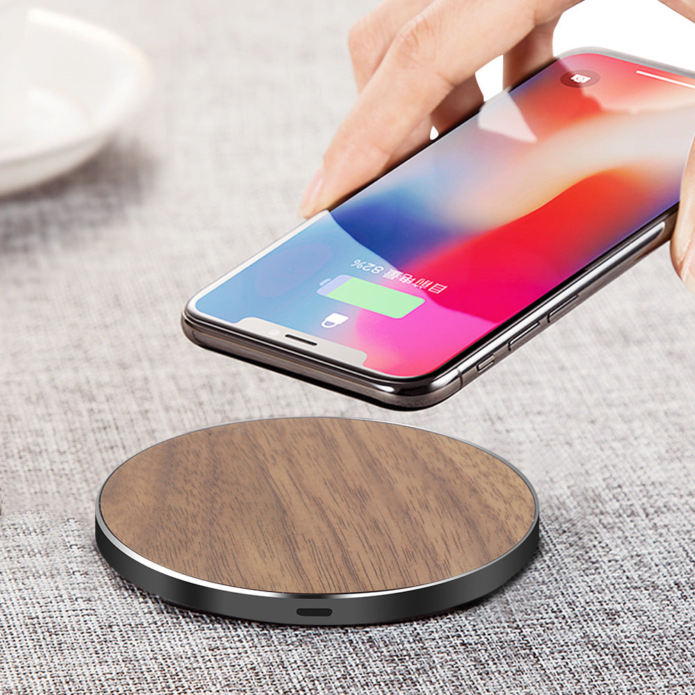 Wooden 10W Fast Wireless Charger for Apple iPhone 12 Pro