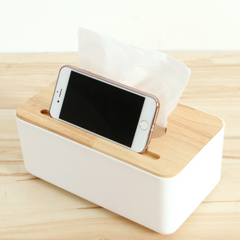 Bamboo Lid Tissue Box