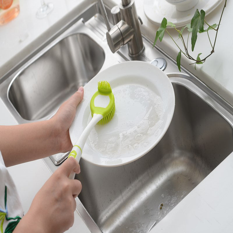 3-Piece Silicone Kitchen Cleaning Brush Set