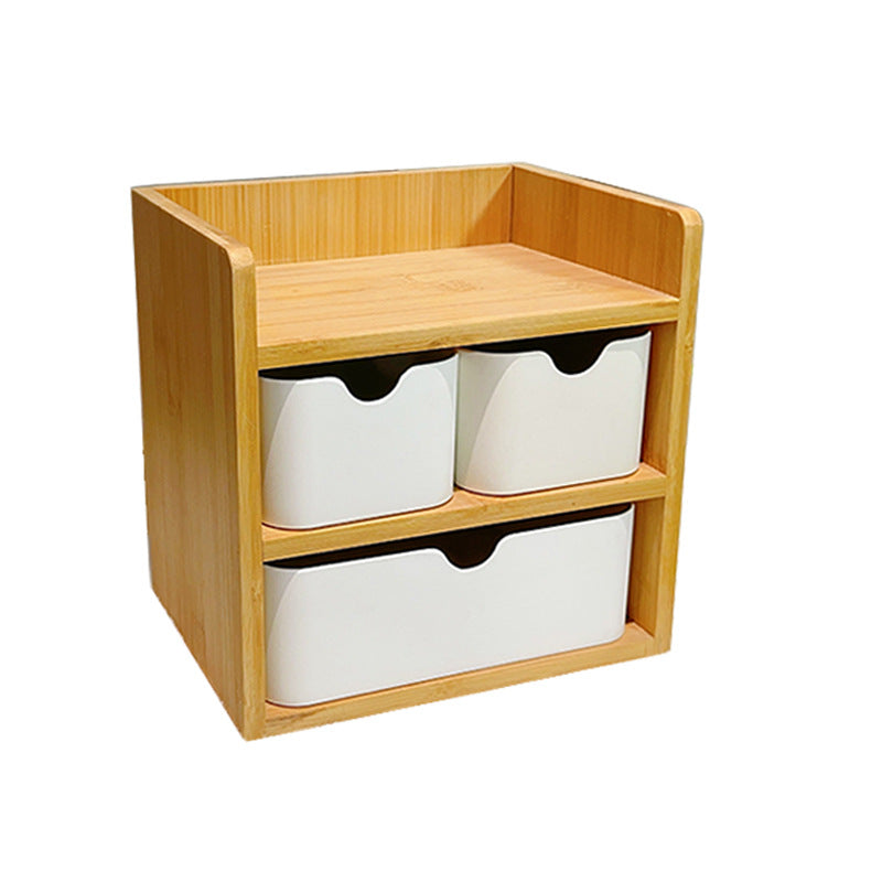 Bamboo Organizer Shelf with 3 Drawers