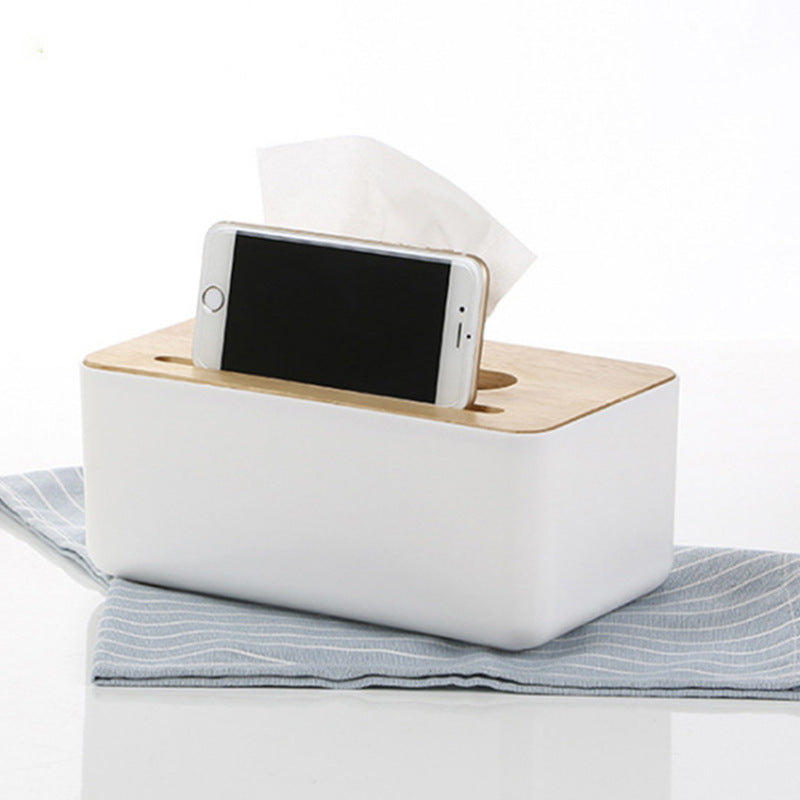 Bamboo Lid Tissue Box