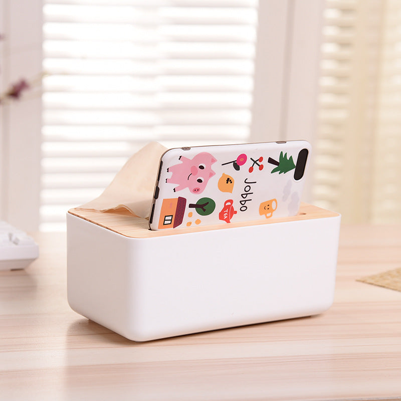 Bamboo Lid Tissue Box