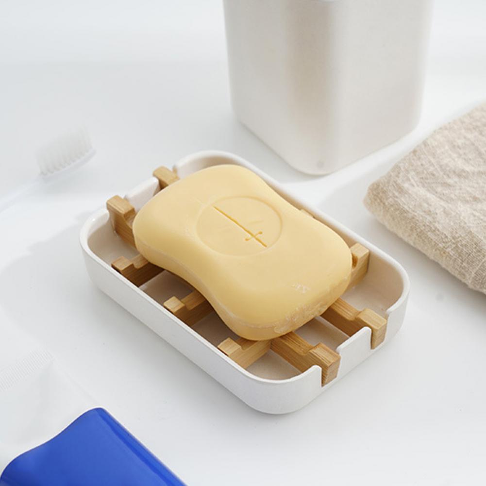 Eco-Friendly White Bamboo Soap Holder